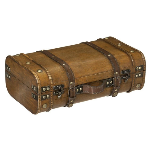 Sada dvou vintage hnědých krabic Bruce