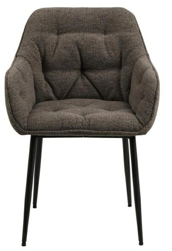 Čalouněná jídelní židle Brooke hnědá s područkami moderní Actona