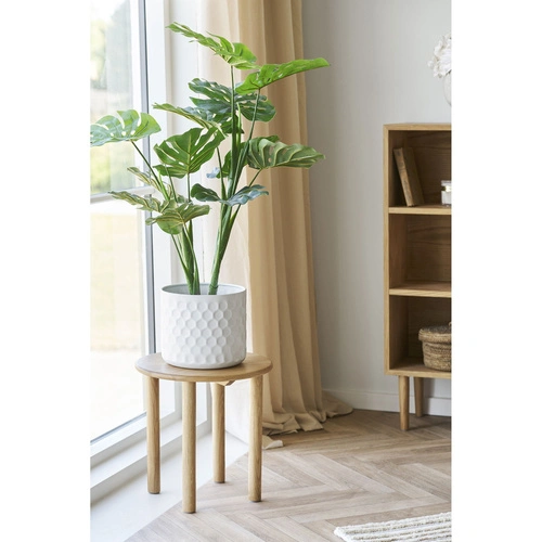 Konferenční stolek Jena kulatý dubový 40 cm moderní do obýváku