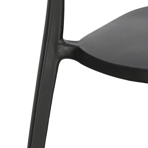 Zahradní židle Nopie Simplet černá z plastu moderní stohovatelná snadno čistitelná