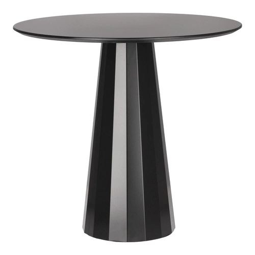 Kulatý jídelní stůl Florero 80 cm černý moderní na jedné noze do jídelny a obýváku