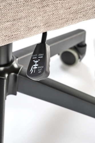 Ergonomická kancelářská židle Nurah béžová moderní s područkami na kolečkách TILT