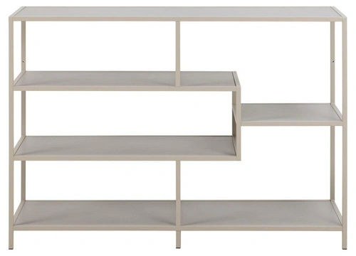 Knihovna Seaford V šedá kovová loftová 114 cm Actona