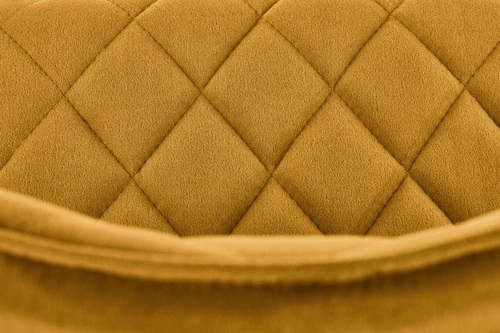 Čalouněná sametová židle Elise Intesi hořčicová do jídelny a obýváku moderní glamour