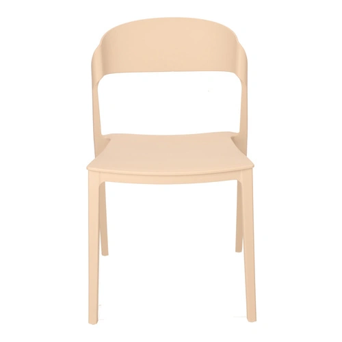 Židle Ribbon béžová plastová moderní jídelní a kuchyňská židle
