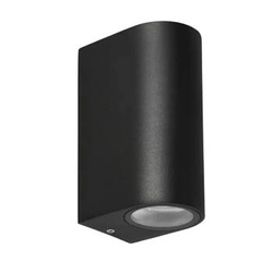 sk.Venkovní nástěnné svítidlo Lobelia o odowa elevation zaoblené 9,4x15cm černé 2x35W GU10 IP44