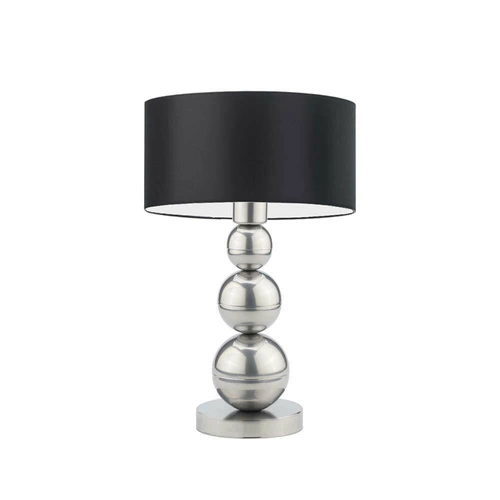 Noční lampička HONOLULU černá s moderním stínidlem do ložnice a obýváku LYSNE 41 cm