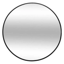 Kulaté nástěnné zrcadlo Alice 38 cm černé do předsíně a ložnice Atmosphera