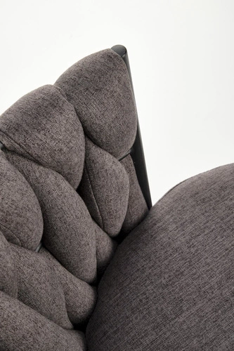 Čalouněná židle Wendy z veluru do jídelny a obýváku moderní glamour šedá Intesi