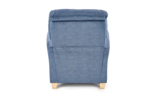 Rozkládací křeslo do obýváku Darb modré moderní čalouněné relaxační Intesi