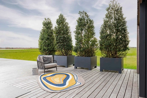 Venkovní moderní koberec Aura 250x350 barevný snadno čistitelný na terasu a zahradu