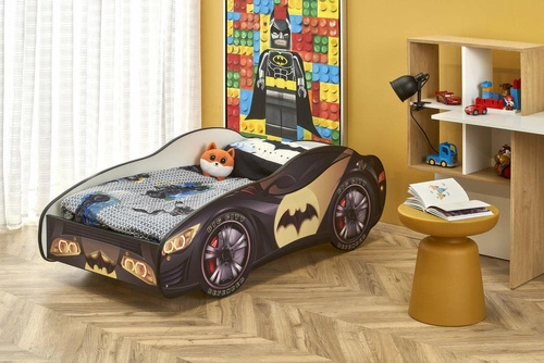 Dětská postel Batman Car šedá