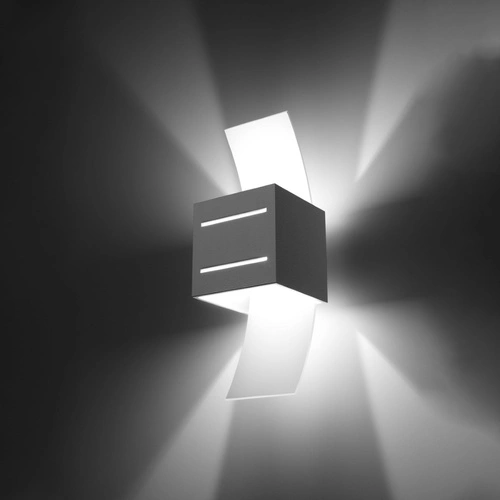 Nástěnné svítidlo Loreto bílá moderní skleněná do obýváku a ložnice Sollux Lighting