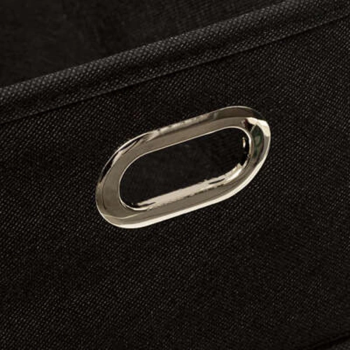 Skládací látková úložná krabice s madlem 15x31 cm černá 5five Simply Smart