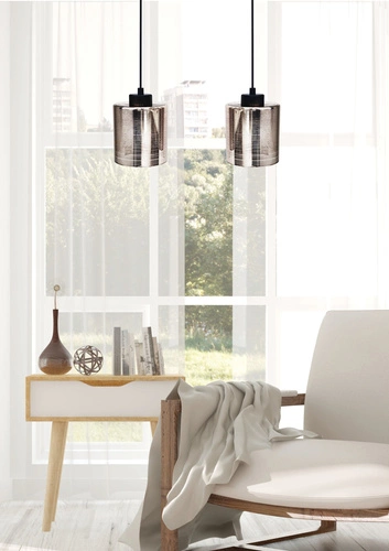 Závěsné svítidlo Cox chrom moderní 2 světla do obýváku a jídelny CANDELLUX