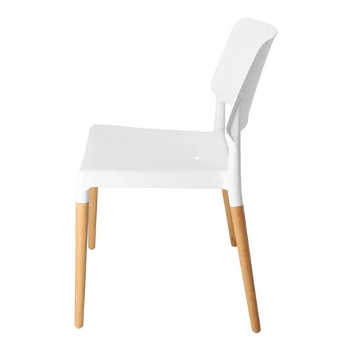 Jídelní židle Cole inspirovaná Ecco bílá skandinávská stohovatelná snadné čištění