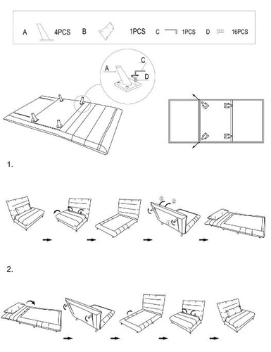 Rozkládací pohovka s funkcí spaní Arriba 2místná žlutá moderní do obýváku Intesi