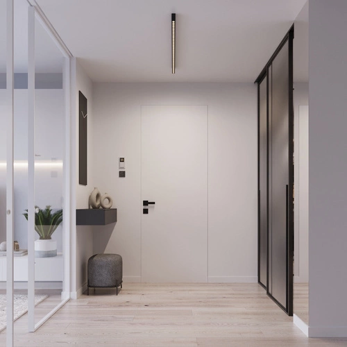 Stropní LED svítidlo SOREN černé moderní do obýváku a ložnice 120 cm