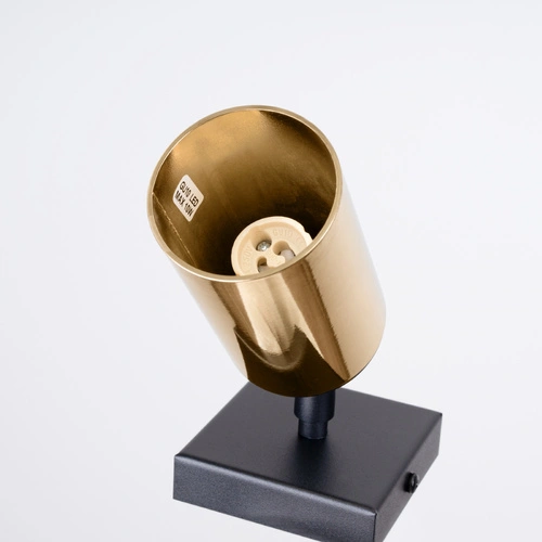 Nástěnné svítidlo WINX moderní černé zlaté ocelové do obýváku a ložnice SOLLUX LIGHTING