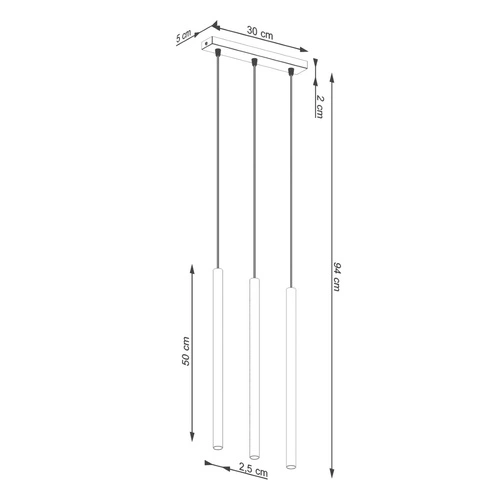 Závěsné stropní svítidlo Pastelo 3 okrově červené moderní nastavitelné do obýváku