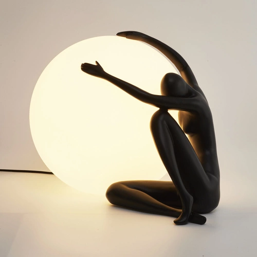 Stolní lampa WOMAN-1 černá 47 cm
