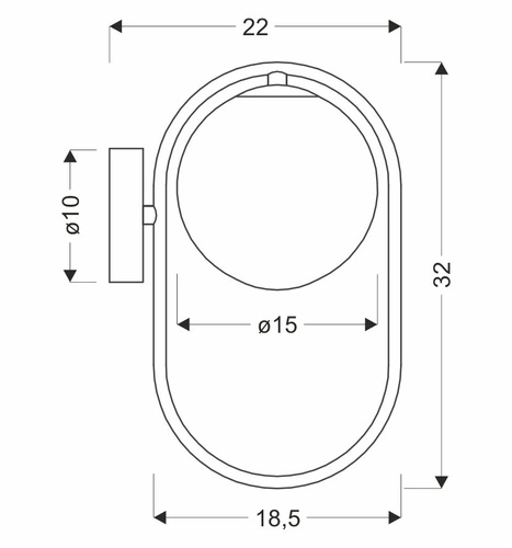 Nástěnné svítidlo Cordel moderní chrom bílé stínidlo do ložnice obýváku a kuchyně 32 cm