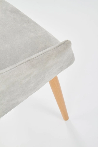 Jídelní židle Massal čalouněná šedá ekokůže s područkami moderní Intesi