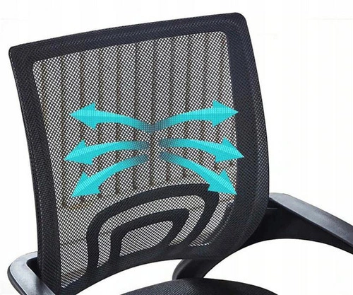 Ergonomická kancelářská židle Splash černá síťovaná otočná s područkami k psacímu stolu