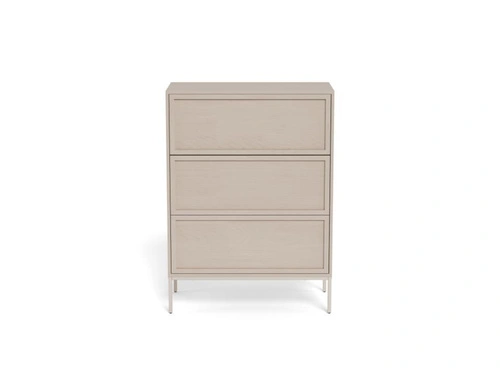 Komoda Palmdale šedá moderní se zásuvkami 80 cm do obýváku