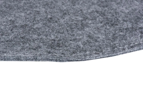 Filcový sedák na židli Intesi Side Chair světle šedý do jídelny a obýváku