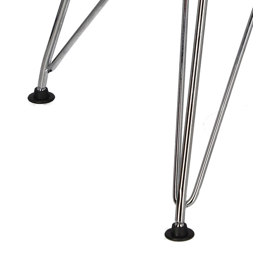 Kovová jídelní židle Net Double červená moderní drátěná D2.DESIGN chromovaná