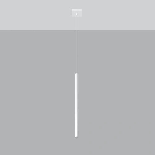 Moderní závěsné svítidlo Pastelo bílé kovové nad stůl do kuchyně a jídelny