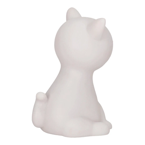 Dětská noční lampička Cat Night bílá moderní přenosná LED s nastavitelnou barvou Intesi