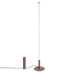 Stojací lampa do obývacího pokoje TRANG moderní LED hnědá 3000K