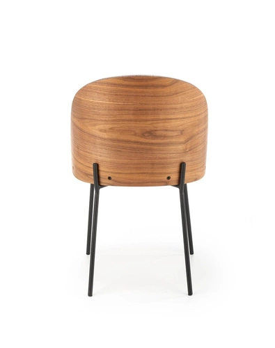 Čalouněná židle Eleonore šedá do jídelny a obýváku moderní s kovovými nohami