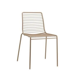 Kovová zahradní židle Summer šedá moderní stohovatelná na zahradu a terasu SCAB Design