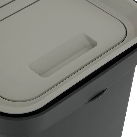 Třídicí odpadkový koš 36L Slow černý šedý plastový do kuchyně a kanceláře 5five