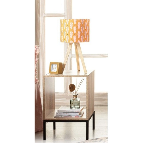 Modulární knihovna Kali přírodní moderní kostka do obýváku a kanceláře 34,5 cm