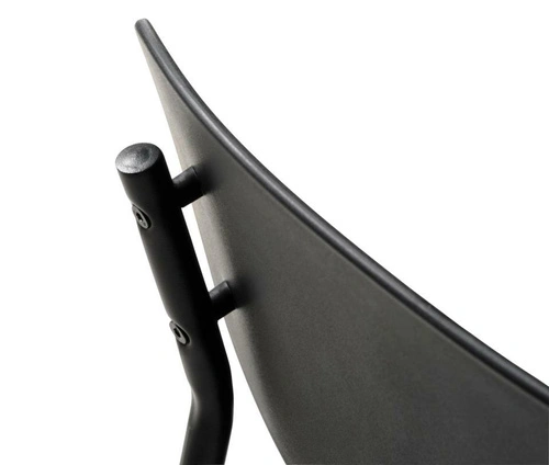 Jídelní a kuchyňská židle Kirkland moderní černá stohovatelná