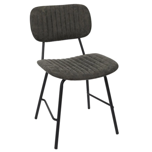 Jídelní židle Taylor Intesi moderní šedá čalouněná na kovových nohách