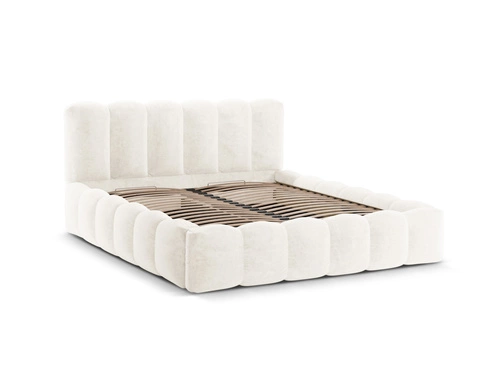 Čalouněná postel Lupine 160x200 béžová s úložným prostorem moderní do ložnice Micadoni Home