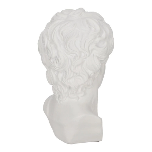 Dekorační soška hlava Davida Atmosphera bílá moderní do obýváku nebo jako dárek 25 cm