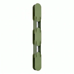 Nástěnné LED svítidlo CHAIN olivové moderní do obývacího pokoje 91 cm