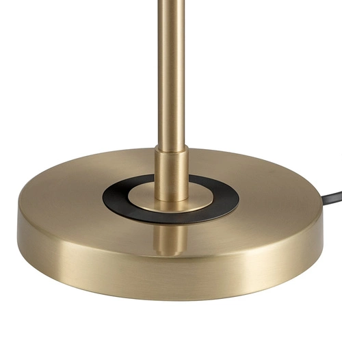 Noční lampička ARTDECO černo-zlatá glamour do ložnice a obýváku se skleněným stínidlem 35 cm