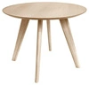 Jídelní kulatý stůl Townsville 100 cm bělený dub skandinávský pevný Actona