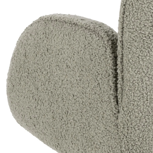 Houpací křeslo Kelsey do obýváku šedé moderní s podnožkou pohodlné čalouněné