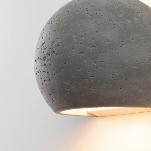Moderní nástěnné svítidlo GLOBE beton šedá lampa do obýváku ložnice chodby SOLLUX