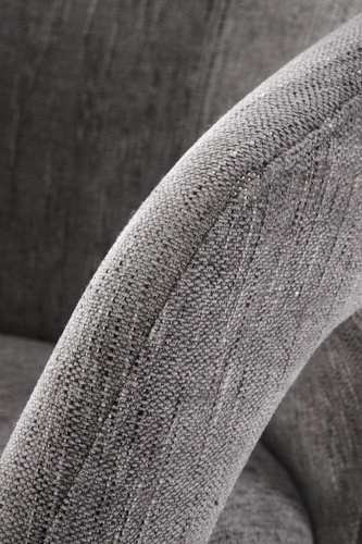 Otočná židle Meibel šedá čalouněná s područkami do kanceláře a obýváku moderní Intesi