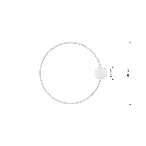 Stropní LED svítidlo RIO 78 zlatý lesk 3000K moderní do obýváku nebo ložnice Thoro