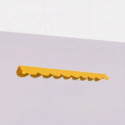 Závěsné svítidlo BISCUIT 100 LED žluté nastavitelné nad kuchyňský ostrůvek